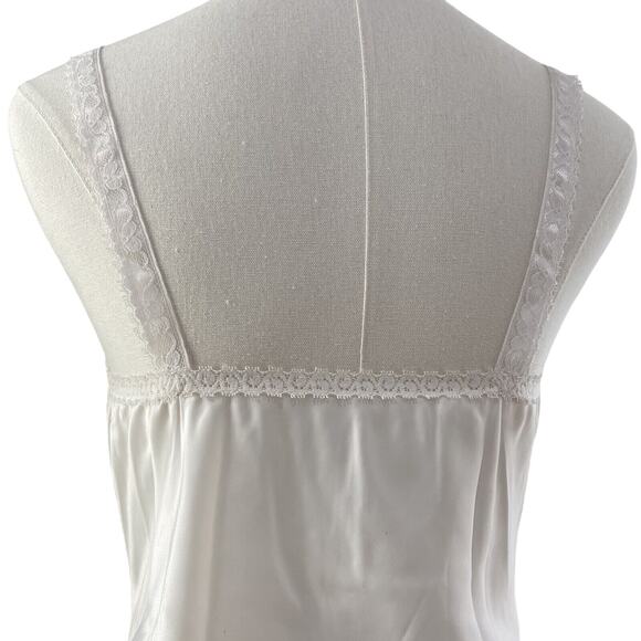 NWT Vintage 90s Wondermaid Bridal White Satin & Lace Full Slip Dress Size 34 - Picture 5 of 13